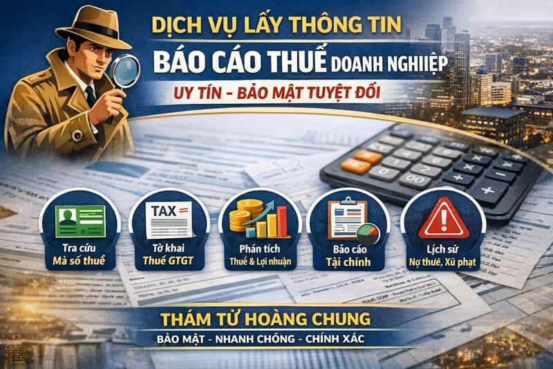 Dịch vụ lấy thông tin báo cáo thuế doanh nghiệp