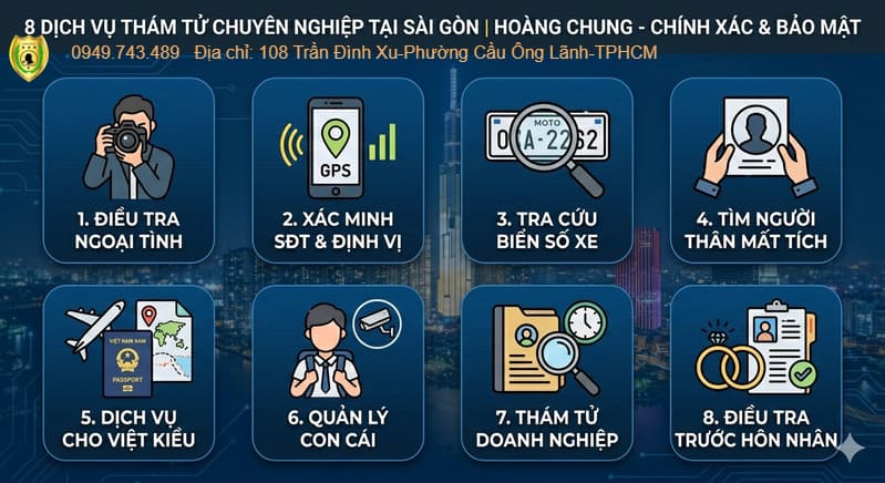 danh sach 8 dich vu tham tu chuyen nghiep sai gon