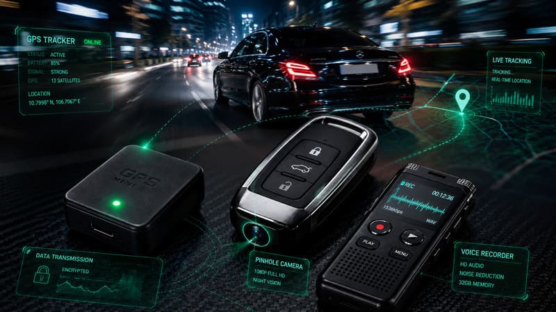 Thiết bị định vị GPS siêu nhỏ gắn xe máy ô tô chính hãng tại Phú Yên