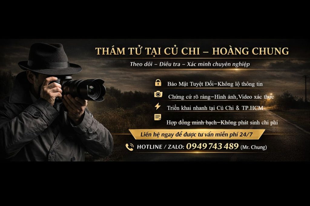 Dịch vụ thám tử tại huyện củ chi uy tín