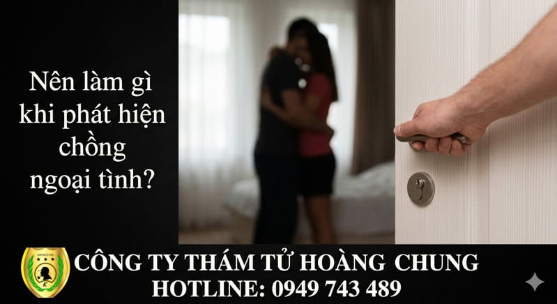 Khi Chồng ngoại tình vợ phải làm gì, Giải pháp chuyên nghiệp từ Công ty Thám tử Hoàng Chung khi phát hiện dấu hiệu ngoại tình. Hotline: 0949 743 489.