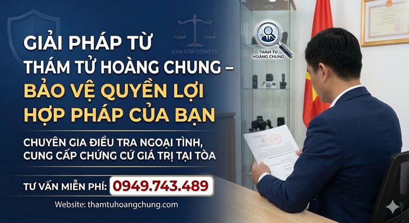 Dịch Vụ Thám Tử Hoàng Chung Tư Vấn Pháp Luật Và Thu Thập Bằng Chứng cho hành vi Ngoại Tình