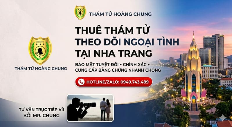 Thuê thám tử Nha Trang theo dõi ngoại tình chuyên nghiệp