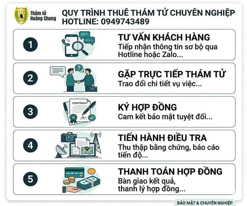 quy trinh thue tham tu