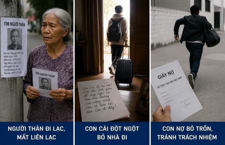 Dịch vụ thám tử hỗ trợ tìm người thân mất liên lạc, con cái bỏ nhà đi và truy tìm con nợ bỏ trốn tại Bình Định