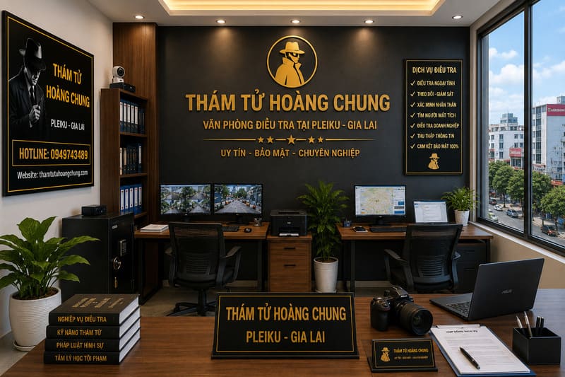 văn phòng thám tử tại Pleiku Gia Lai chuyên nghiệp kín đáo uy tín