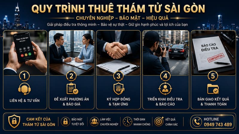 Quy Trình Thuê Thám Tử Sài Gòn Uy Tín Tại Hoàng Chung