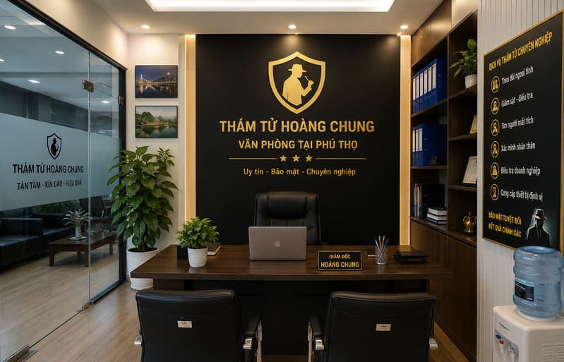 Văn phòng Thám Tử Hoàng Chung tại Phú Thọ – Tiếp nhận và tư vấn điều tra chuyên nghiệp